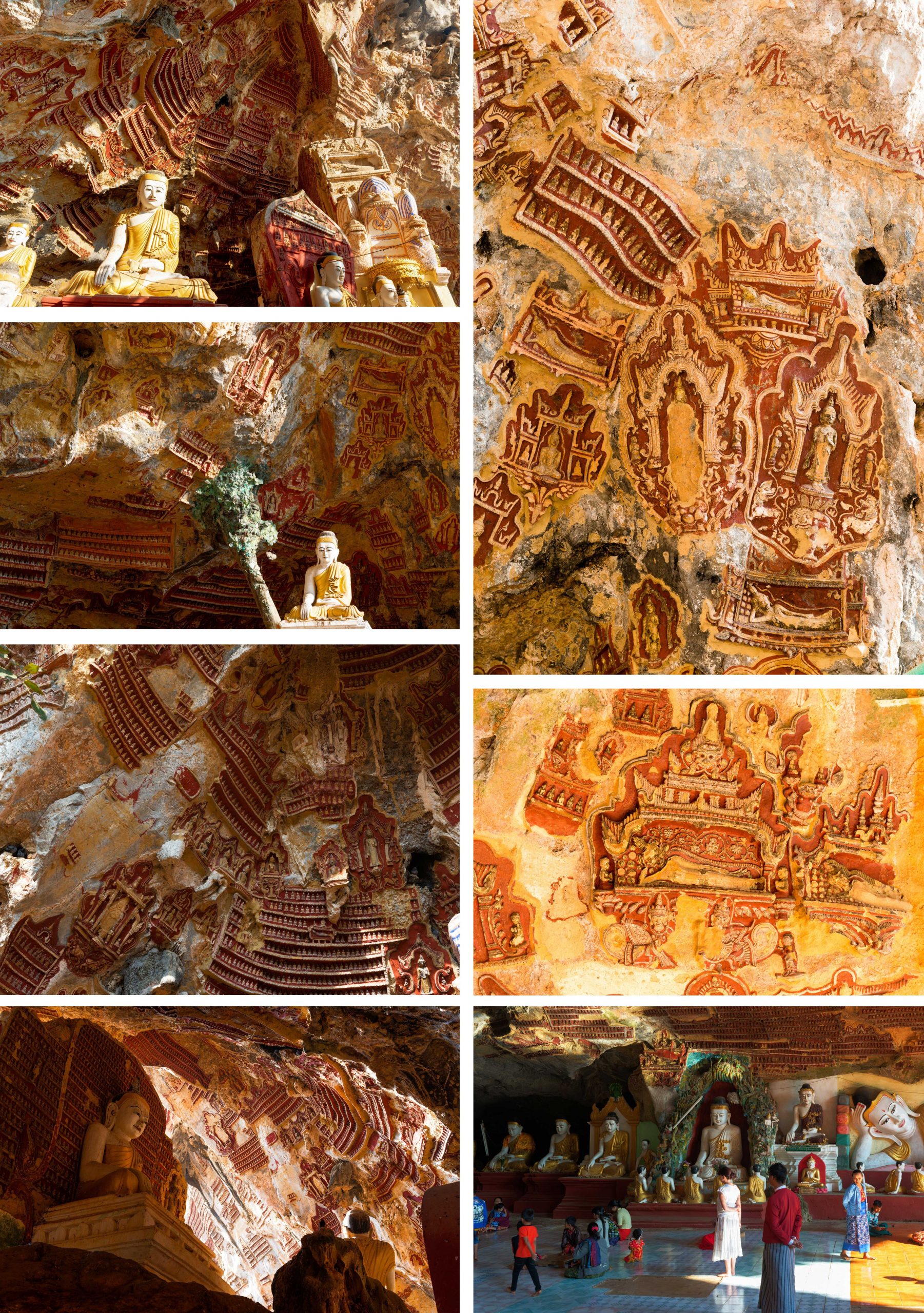 Kawgon-Höhle Kunstwerk aus Stein