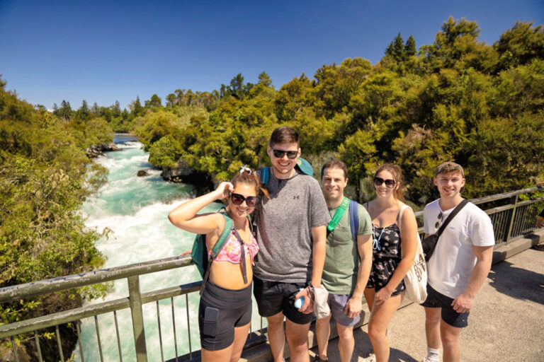 Die Wassermassen der Huka Falls