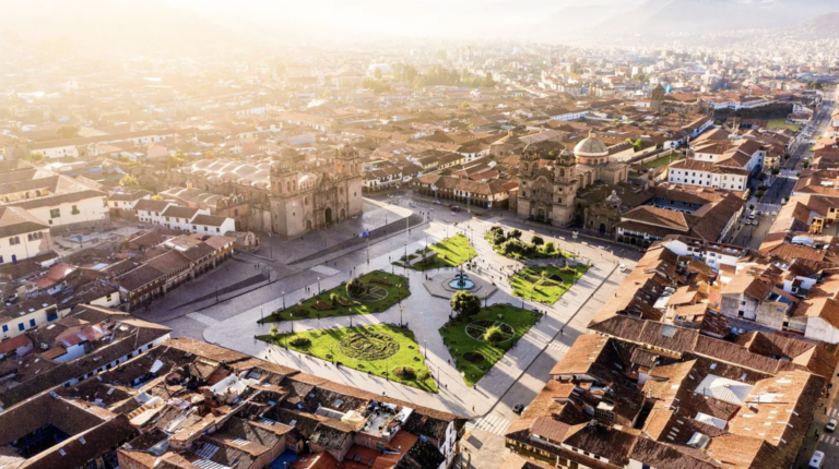 Cusco aus der Vogelperspektive