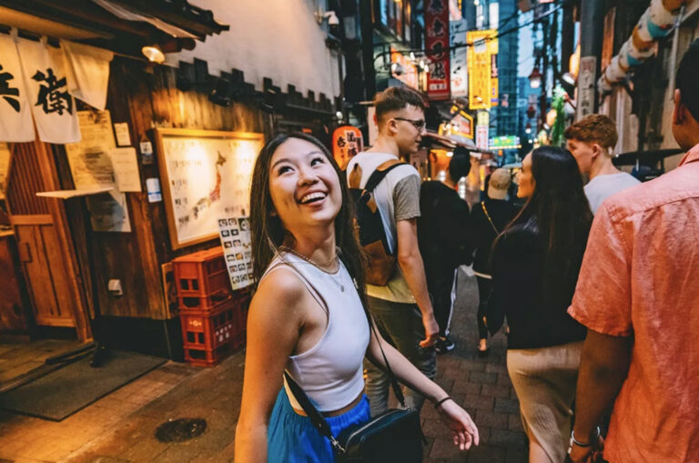 Reisegruppe in Tokio