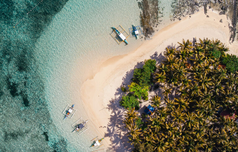 Guyam Island aus der Vogelperspektive