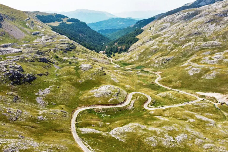 Bergstraße in Bosnien