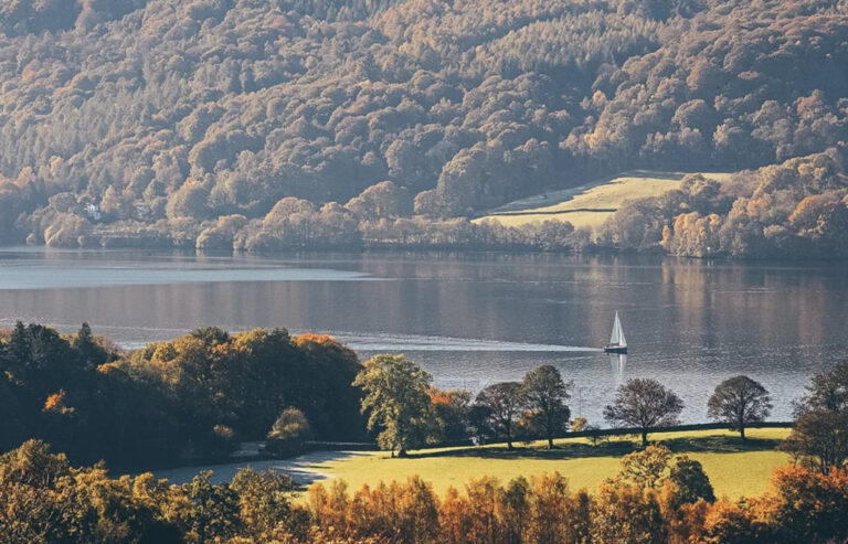 Boot auf See im Lake District Nationalpark