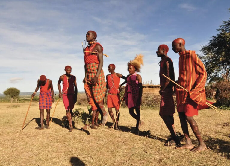 Sprungritual der Massai