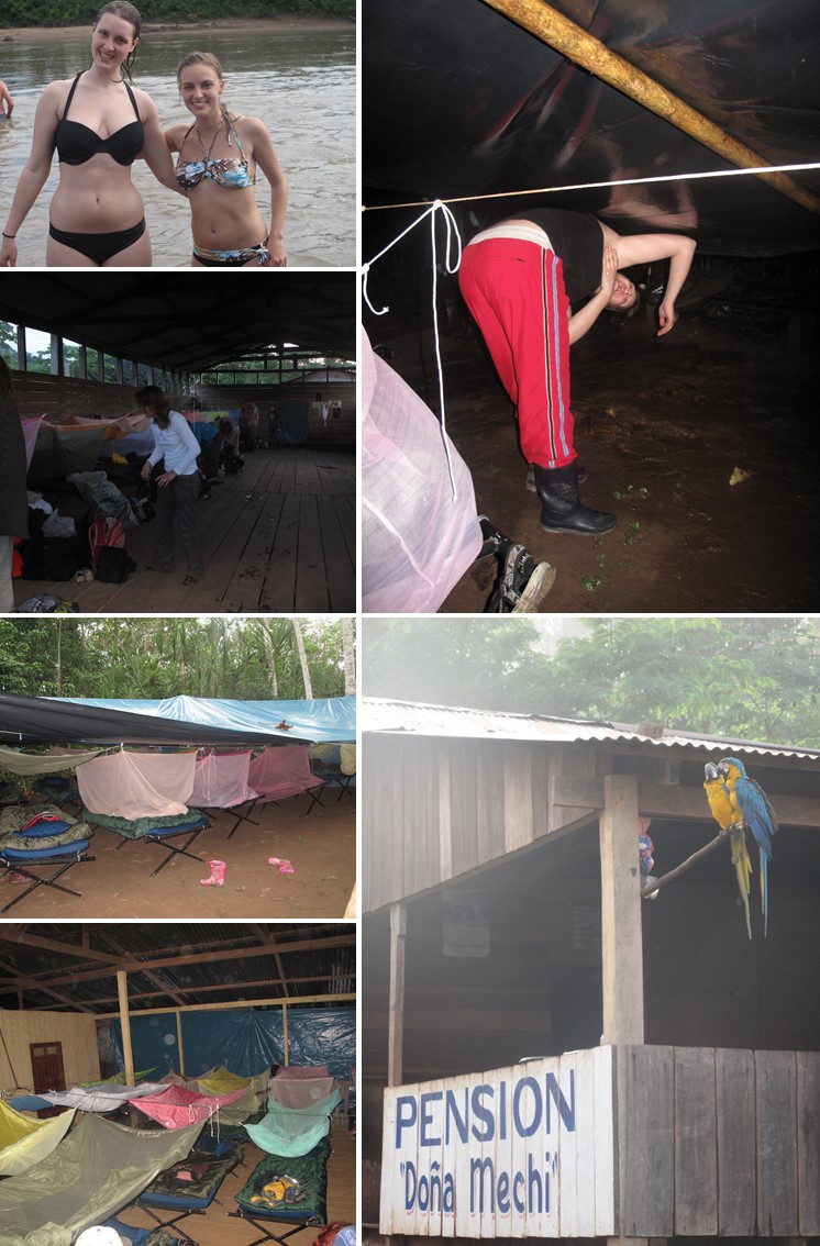 Übernachten im selbstgebauten Planencamp