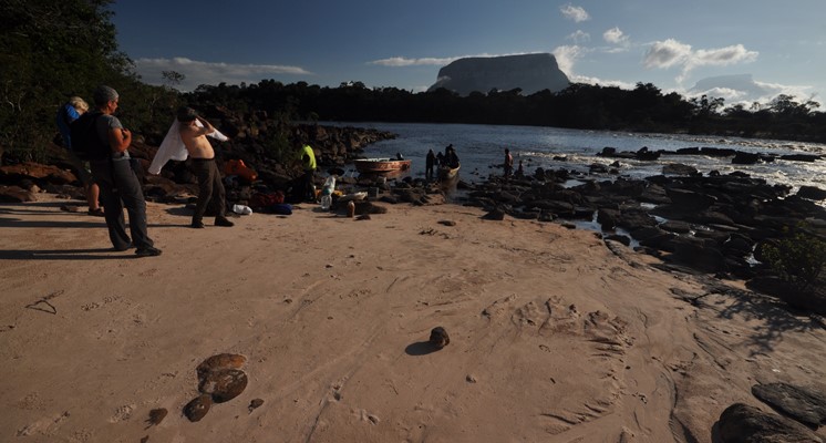 Rucksackreise mit Blick auf Tafelberge