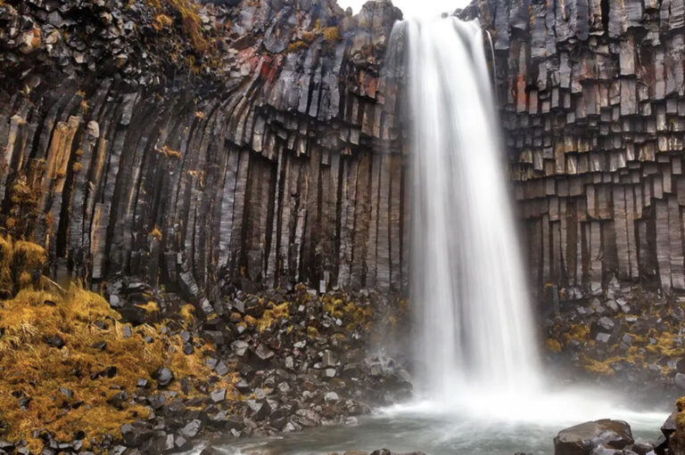 Wasserfall im Skaftafell Nationalpark
